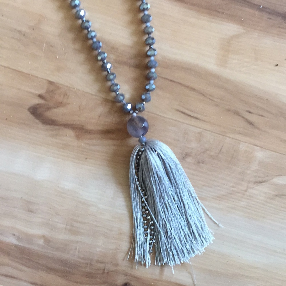 Anthropologie tassel necklace.